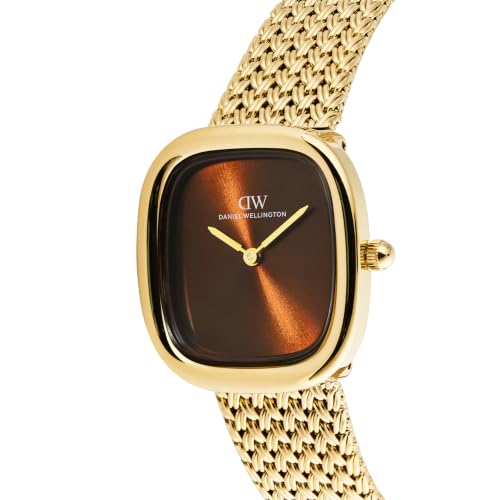 Daniel Wellington Margot Rectangular 26mm Brown Dial Analog Women Watch - DW00100968K