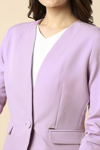 Allen Solly Women's Blazer (AHBZWRGFK58823_Lilac