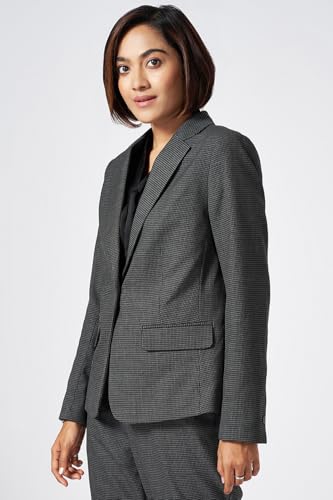 Annabelle by Pantaloons Women's Classic Blazer (110154664006_Medium Gray