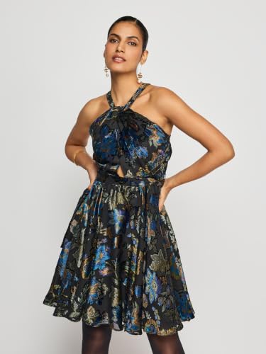 Label RITU KUMAR Black Cosenza Short Dress