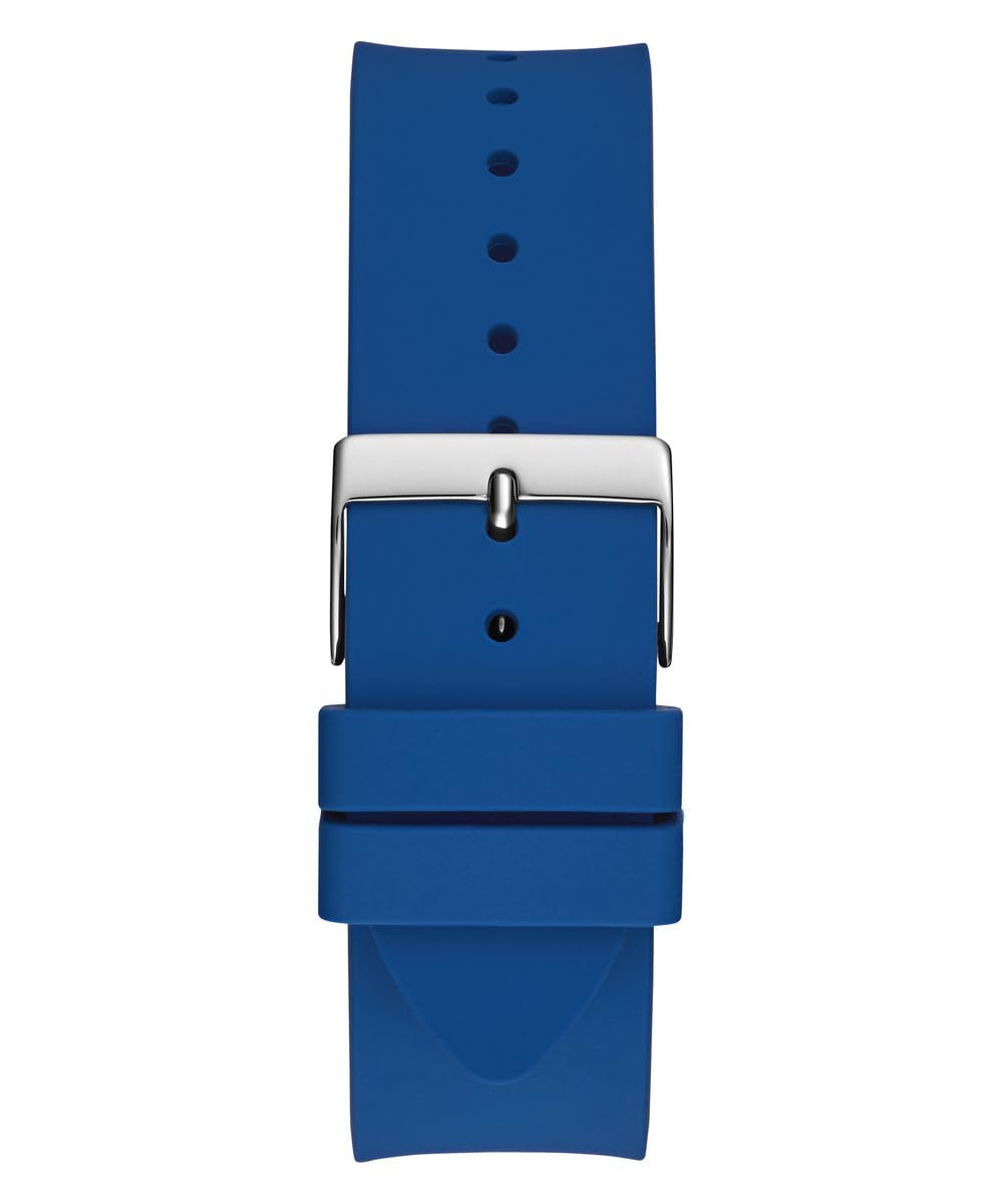 GUESS Mens Silicone Analog Blue Dial Watch-Gw0726G1, Band Color:Blue