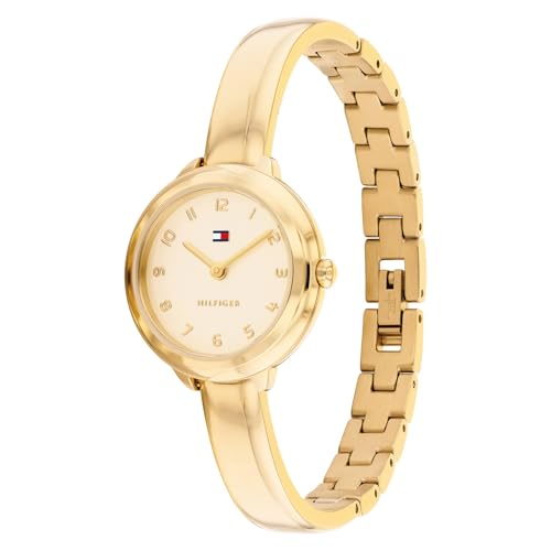 Tommy Hilfiger Demi with Quartz Basic Analog Gold Dial Gold Stainless Steel Strap Watch for Women - TH1782895W