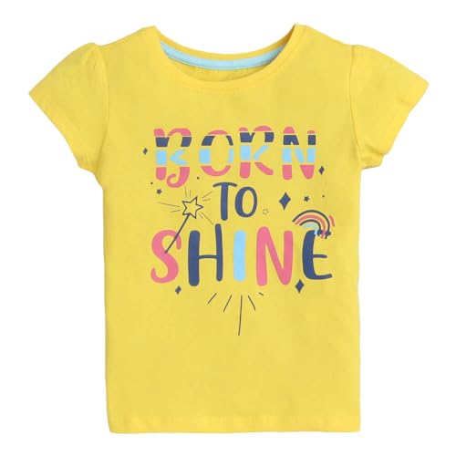 Hopscotch Girls All-Over Print T-Shirts - Pack of 5 In Multi Color for Ages 5-6 Years