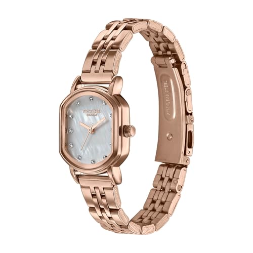 Sonata Poze 8 Quartz Analog with MOP-White Dial IP Rose Gold Stainless Steel Strap Watch for Women - SP80161WM01W