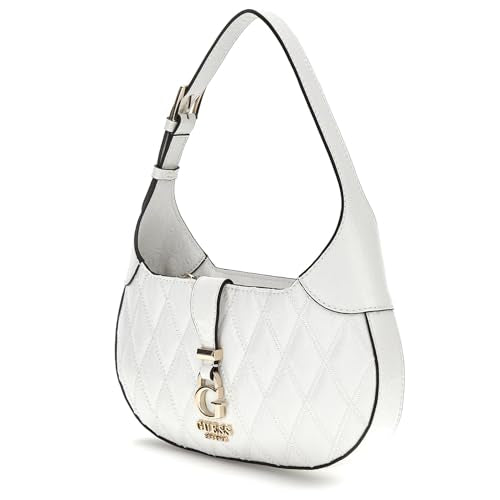 Guess Women's White Solid Crossbody Bag| Ladies Purse Handbags | Gift For Ladies