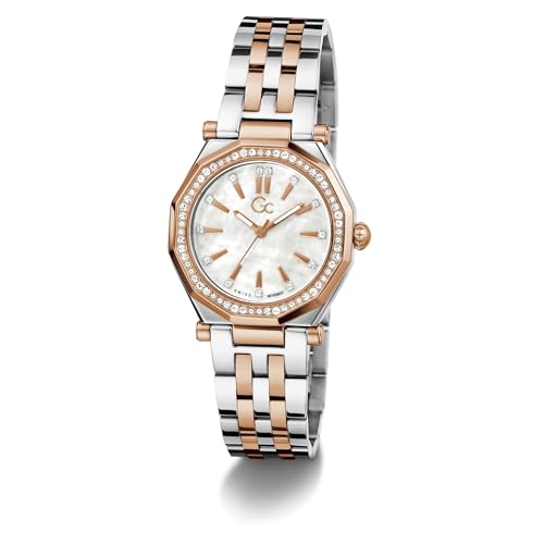 GUESS Collection Gleam White Round Dial Analog Women's Watch - Z55001L7