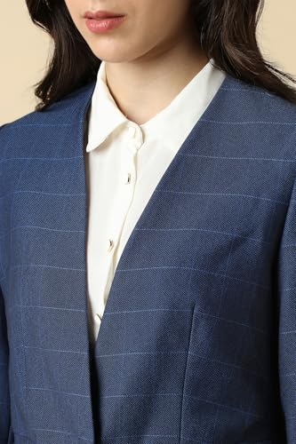 Allen Solly Women's Blazer (AHBZWRGFI75200_Navy