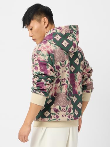 The Souled Store It's Souled Men and Boys Long Sleeves Hooded Neck Multicolor All Over Printed Cotton Blend Oversized Hoodies