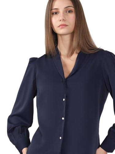 VERO MODA Women's Regular Fit Navy Shirt