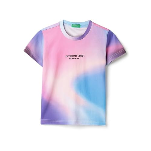 United Colors of Benetton Regular Fit Round Neck Ombre T-Shirt