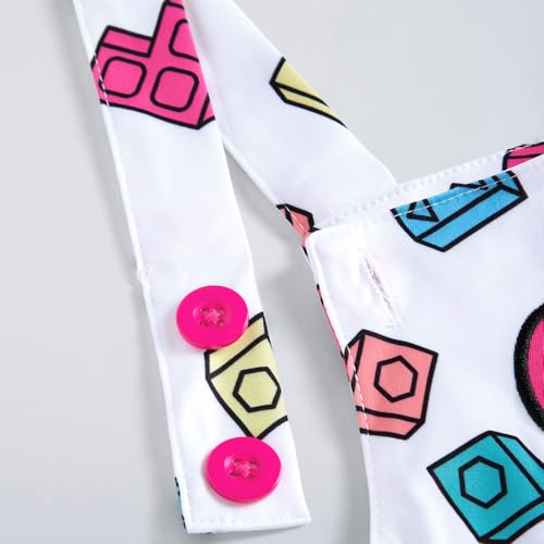 Hopscotch Girls Short Sleeves Pink 2-Pc Heart Applique T-shirt & Dungaree (5-6 Years)
