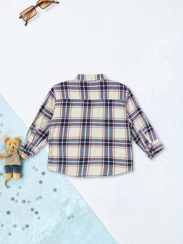 Max Boys Checked Shirt (Blue_18-24 M)
