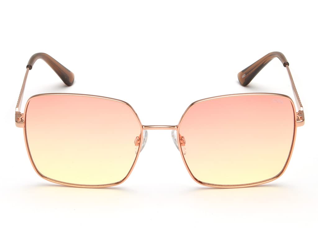 IDEE 100% UV protected sunglasses for Women | Size- Large | Shape- Square | Model- IDS2743RC2SG (Shiny Rose Gold)
