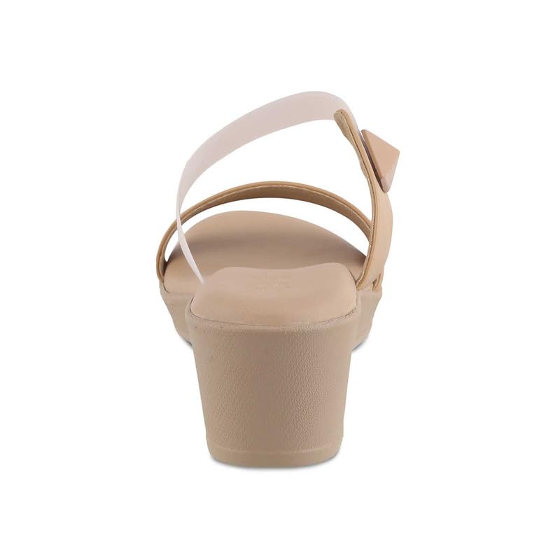 tresmode 239-VIOS CAMEL WOMEN DRESS WEDGE SANDALS EU/38 UK/5