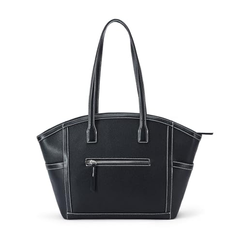 Lino Perros Monroe Viola Black Tote Bag