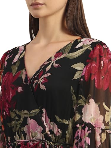 VERO MODA Women's Midi Dress Jet Black