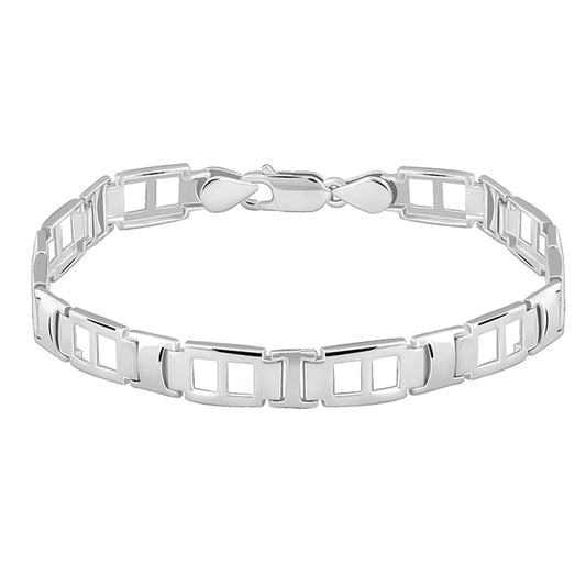 GIVA 925 Silver Primera Bracelet For Him, Adjustable | Gifts for Men and Boys| With Certificate of Authenticity and 925 Stamp | 6 Months Warranty