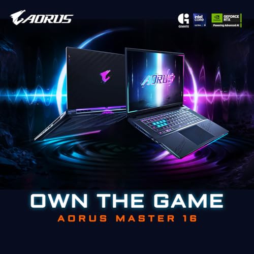 GIGABYTE AORUS Master 16 BYHC5INE65SH, Intel Ultra 9 275HX, RTX 5080, 240Hz QHD OLED, DDR5 5600 16G*2, 2TB (Gen4 1TB + Gen4 1TB), Dark Tide