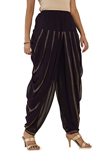 Soch Women Purple Georgette Embellished Suit Set(8907175347652_Purple_M)