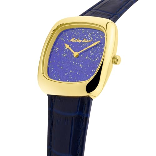 Mathey-Tissot Swiss Made Miss Quartz Blue Dial Analog Watch for Women - D538PLBU