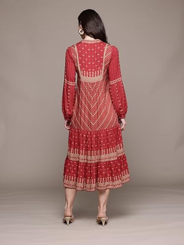Ritu Kumar Red Essential-Bhuj Long Dress