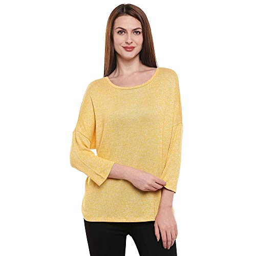 VERO MODA Women's Synthetic Pullover (2074458006_Spicy Mustard_XL)