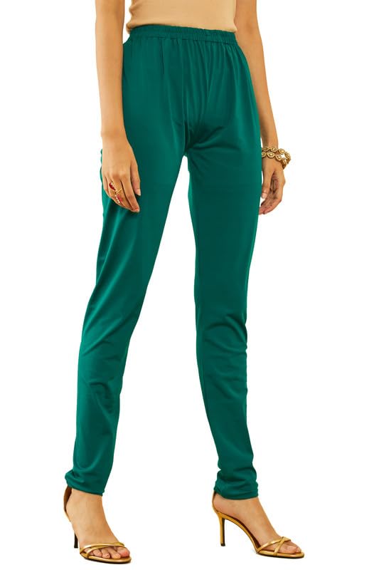 Soch Womens Green Georgette Floral Embroidered Chudidar Suit Set with Stonework(OWS2CD2108A)