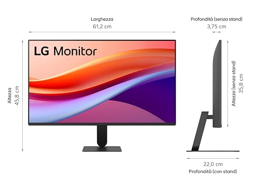 LG Ultrafine 27U411A-B 27 Inch PC Monitor - IPS Panel FHD Resolution (1920 x 1080), 5ms 120Hz, HDR 10, DCI-P3 99% (CIE1931), Reading Mode, Tiltable