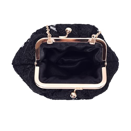 Lino Perros Womens Black Clutch