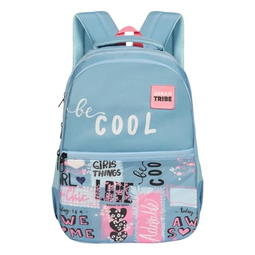 URBAN TRIBE Urban Girls 25 Liters Pastel Blue Smart Casual Office Travel Backpack for Men & Women, Boys & Girls