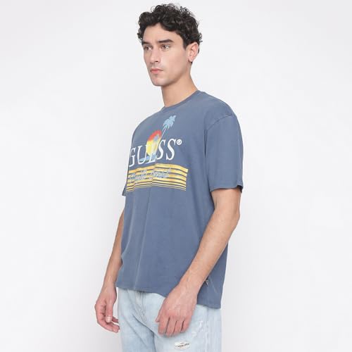 GUESS Mojave Stone Multi Printed Round Neck Short Sleeves T-Shirt