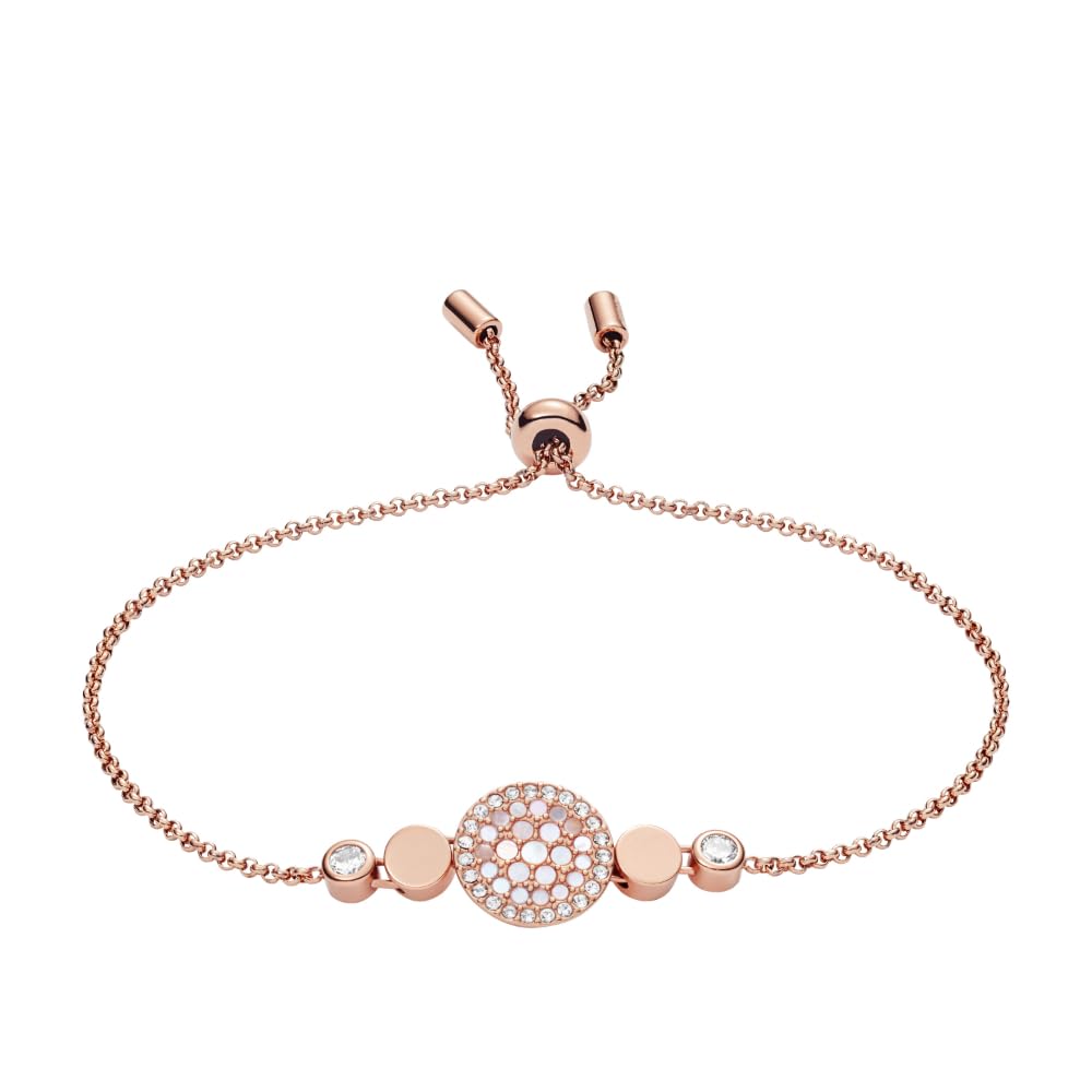 Fossil Women's Mop Rose Gold Bracelet Jf02905791
