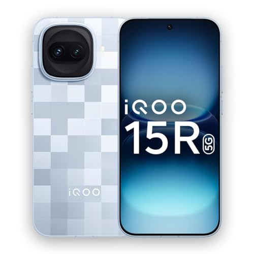 iQOO 15R (Triumph Silver, 12GB RAM, 512GB Storage) | Snapdragon® 8 Gen 5 Processor | India’s Slimmest Smartphone in 7600mAh Battery* | Segment's Most Stable 144FPS Gaming*