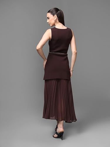 Kazo Beverly Maxi Dress (Brown_M)