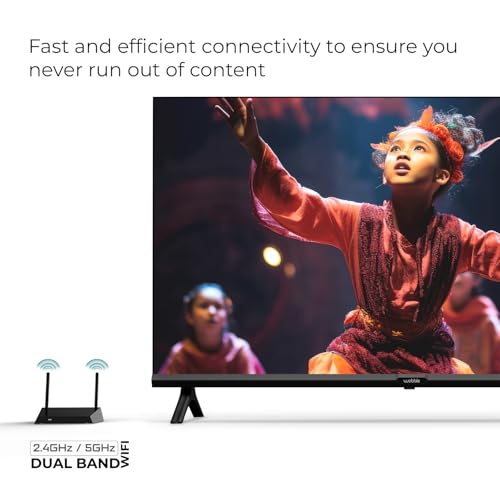 Wobble 109 cm (43 inches) UD Series 4K Ultra HD Smart LED Google TV WB43GTAW9602UDFL (Black)