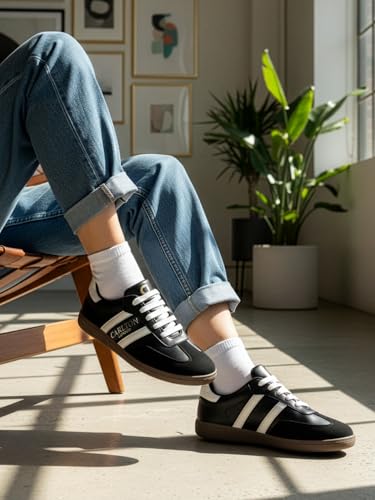Carlton London Women Shoes,Black-White,UK-7