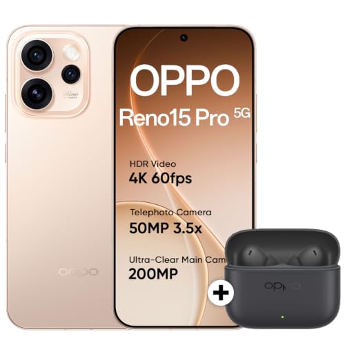 OPPO Reno15 Pro 5G Smartphone 12+512GB Gold
