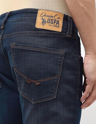 U.S. Polo Assn. Denim Co. Men's Henry Tapered Fit Blue Jeans (UDJEN1933_Blue_40)