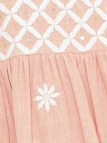 Max Women's Cotton Blend Kurta Set (CTKST54046_Brown