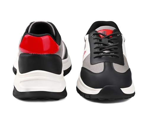 LOUIS STITCH Men’s Crimson Red Lightweight Sport Shoes | Elastic Laces Sneaker and Casual Wear | Perfect for Casual, Gym & Travel Wear | LS-AT-MP | UK-11