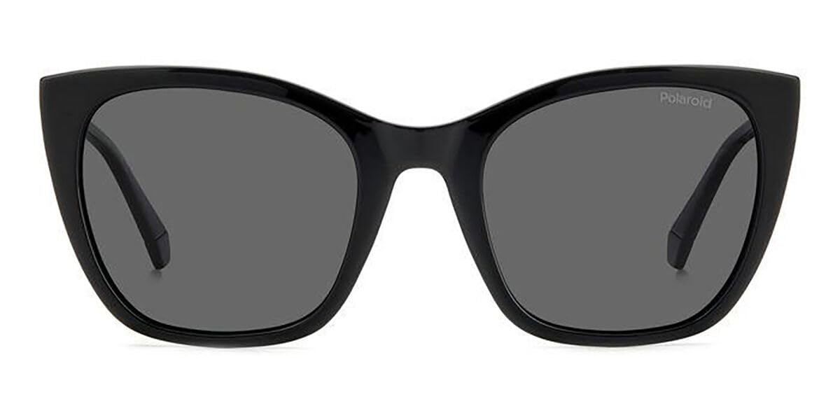 POLAROID Women's Polarized UV protected Grey Lens Glass Cat Eye Sunglasses 205706