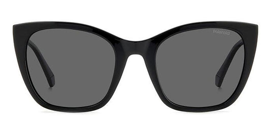 POLAROID Women's Polarized UV protected Grey Lens Glass Cat Eye Sunglasses 205706