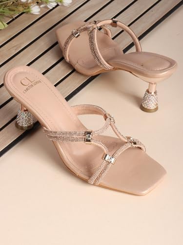 Carlton London Women Sandal,Rose Gold,UK-3