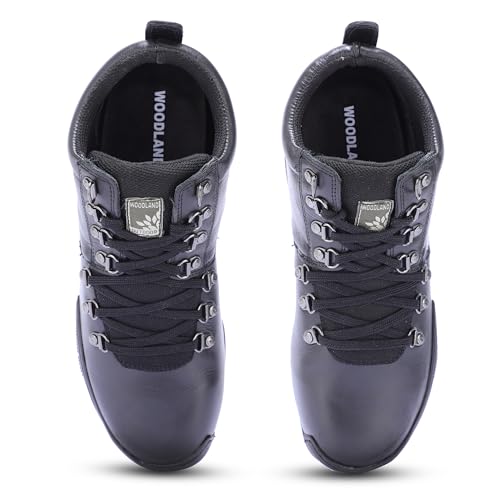 Woodland Men's Black Leather Casual Shoe-8 UK (42 EU) (GC 1869115NW)