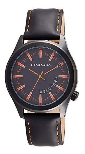 Giordano Black Dial Analog Men's Watch - 1671-03