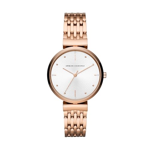 Armani Exchange Analog Silver Dial Women's Stainless Steel Watch-Ax5901