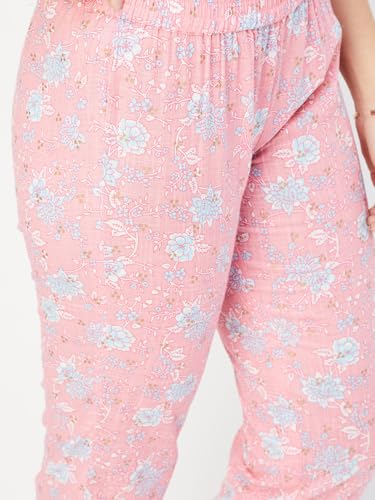 Max Women's Cotton Blend Kurta Set (CTKST42062BLUE_Blue