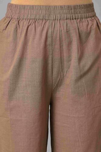 W Pure Cotton Strechable Parallel Pants for Women | Pure Cotton Parallel Pants for Women | Trousers for Women | W for Woman