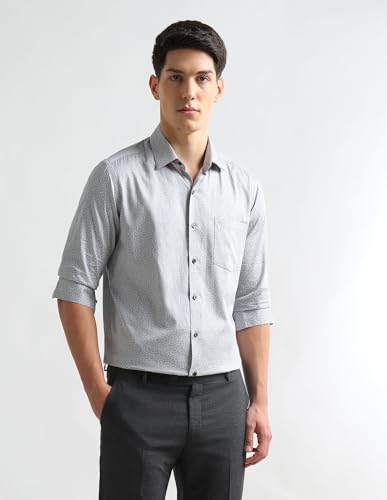 Arrow Grey Formal Shirt_ARAEOSH3088_39