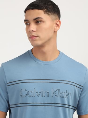 Calvin Klein Jeans Men's Regular Fit T-Shirt (40IC818422 Blue
